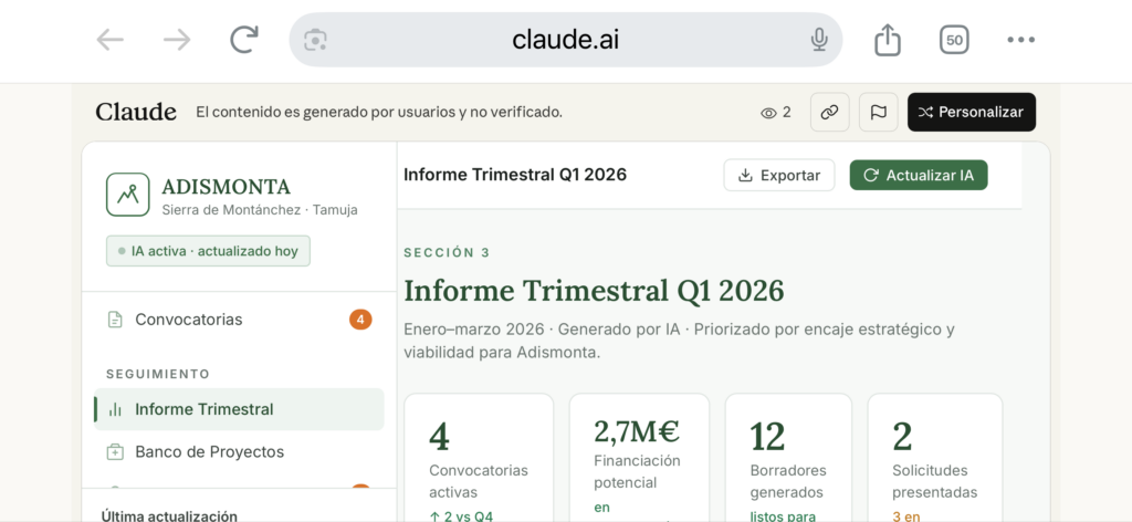 La reinvención de LEADER llega de la mano de la Inteligencia Artificial: Agentes IA para la financiación y diseño de proyectos