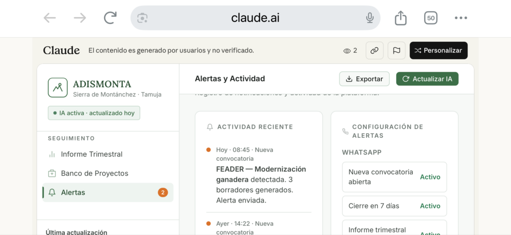 La reinvención de LEADER llega de la mano de la Inteligencia Artificial: Agentes IA para la financiación y diseño de proyectos