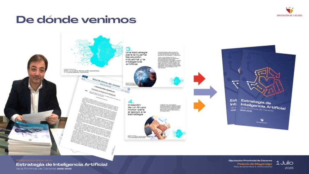 Estamos a la altura, Guillermo | La Estrategia de Inteligencia Artificial de la Provincia de Cáceres recoge el testigo de una Extremadura que decidió adelantarse al futuro
